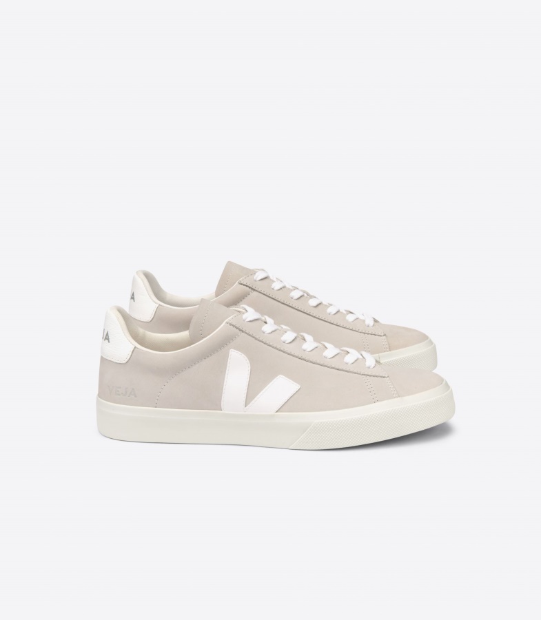 Nubuck Natural White Special Veja