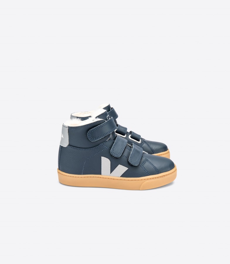 Mid Fured Leather Nautico Oxford Grey Veja Perfect