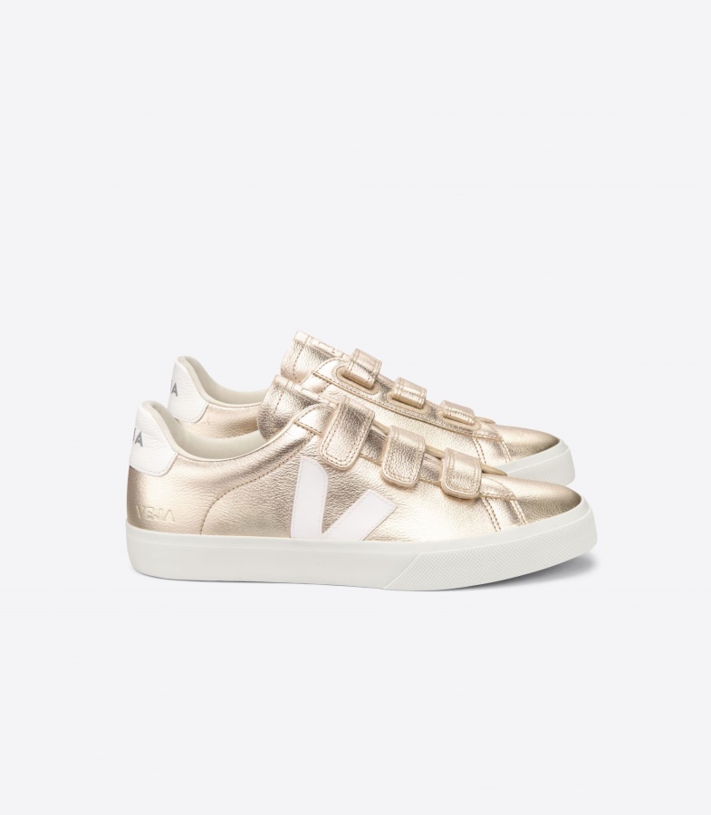 Chromefree Leather Platine White Veja Series