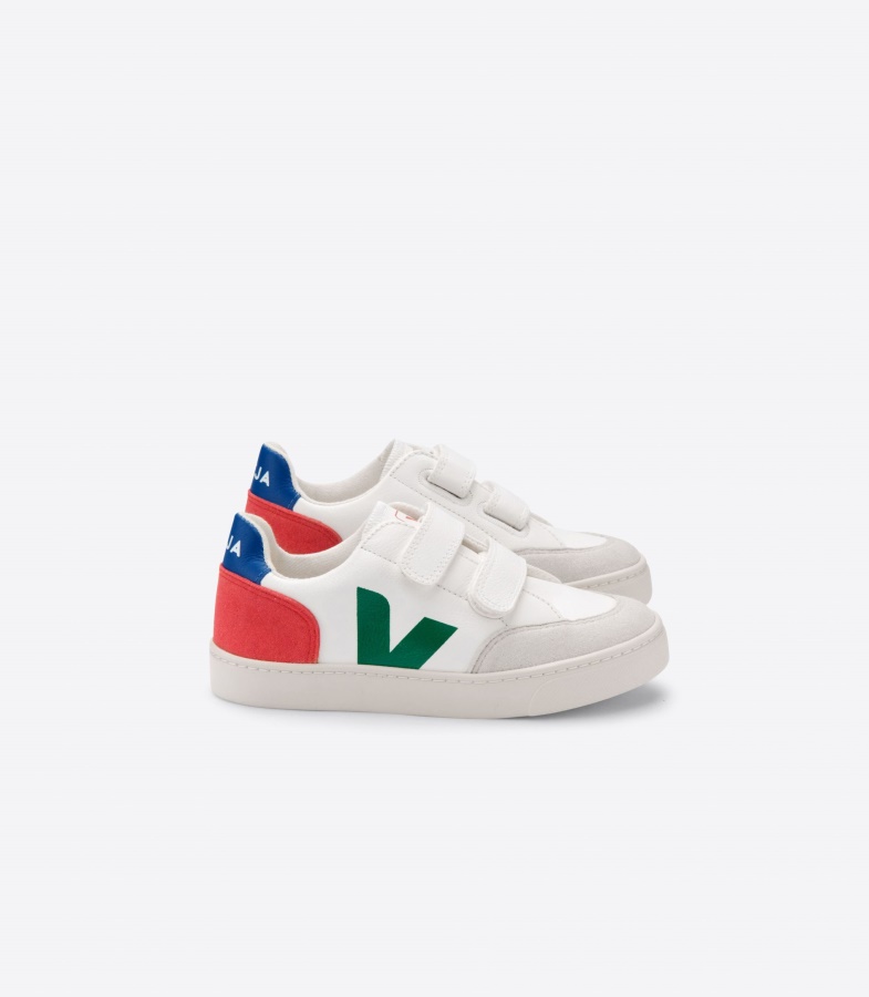 Perfect Veja Chromefree Leather White Emeraude Pekin