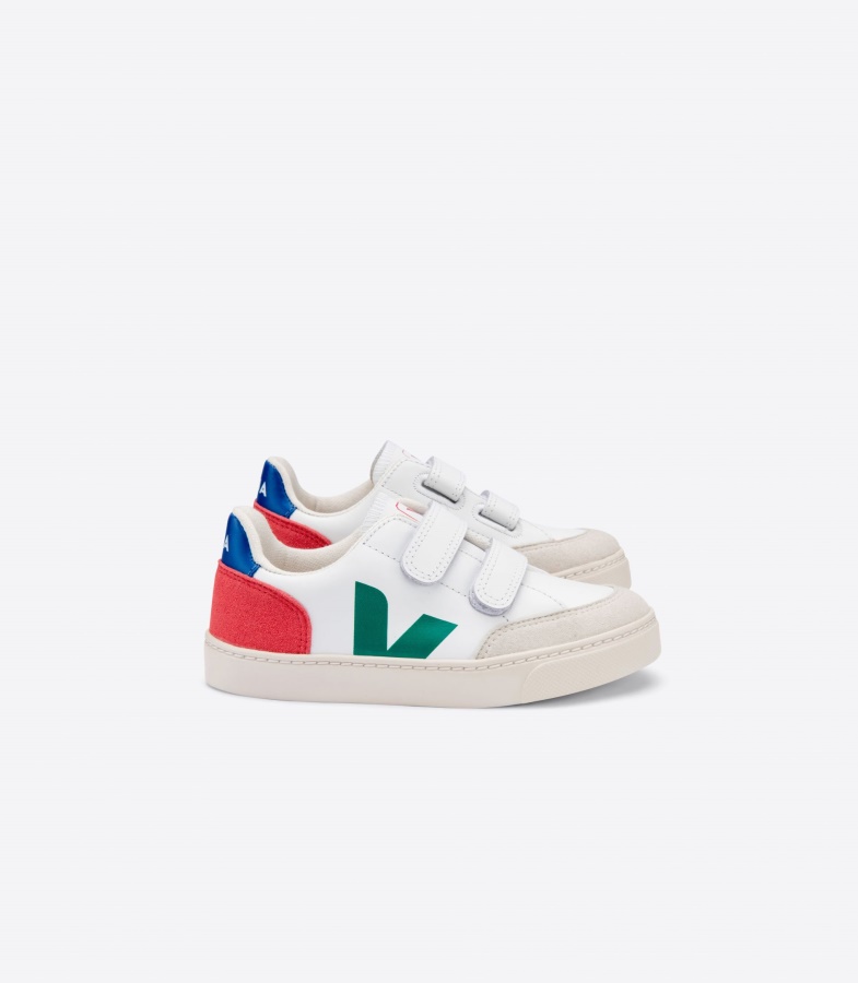 Veja Leather White Emeraude Pekin Series