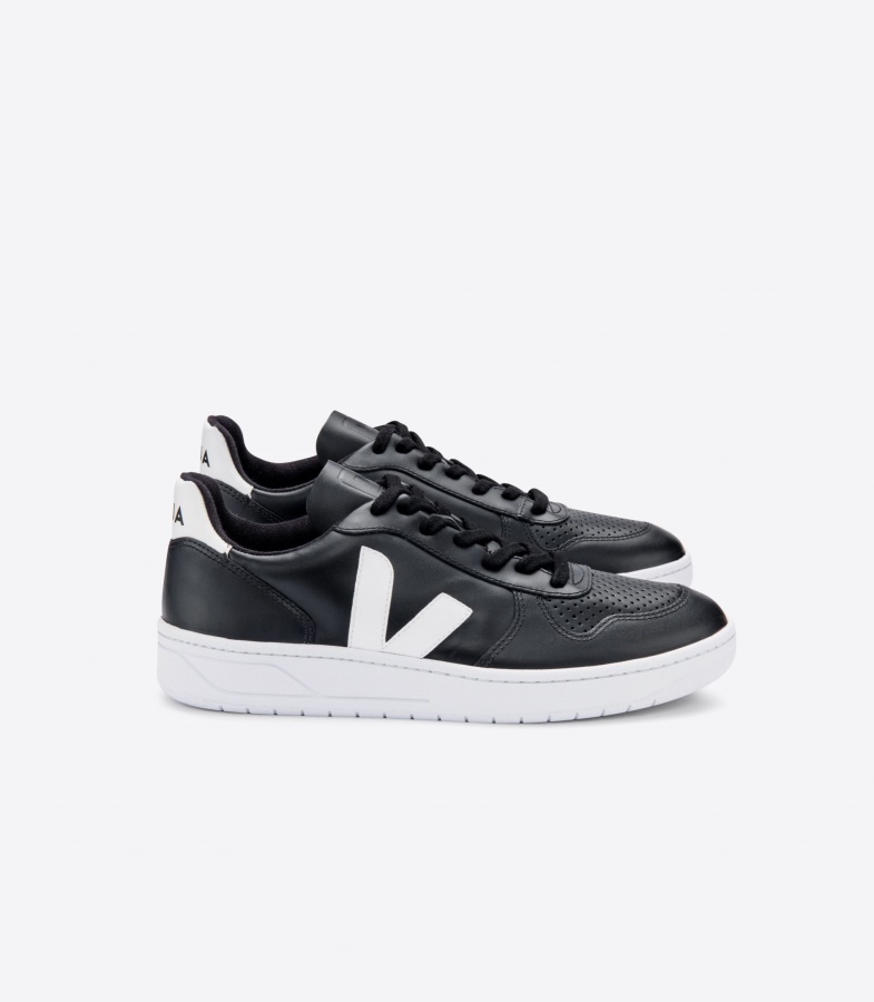 Leather Black White White Sole Veja Premium