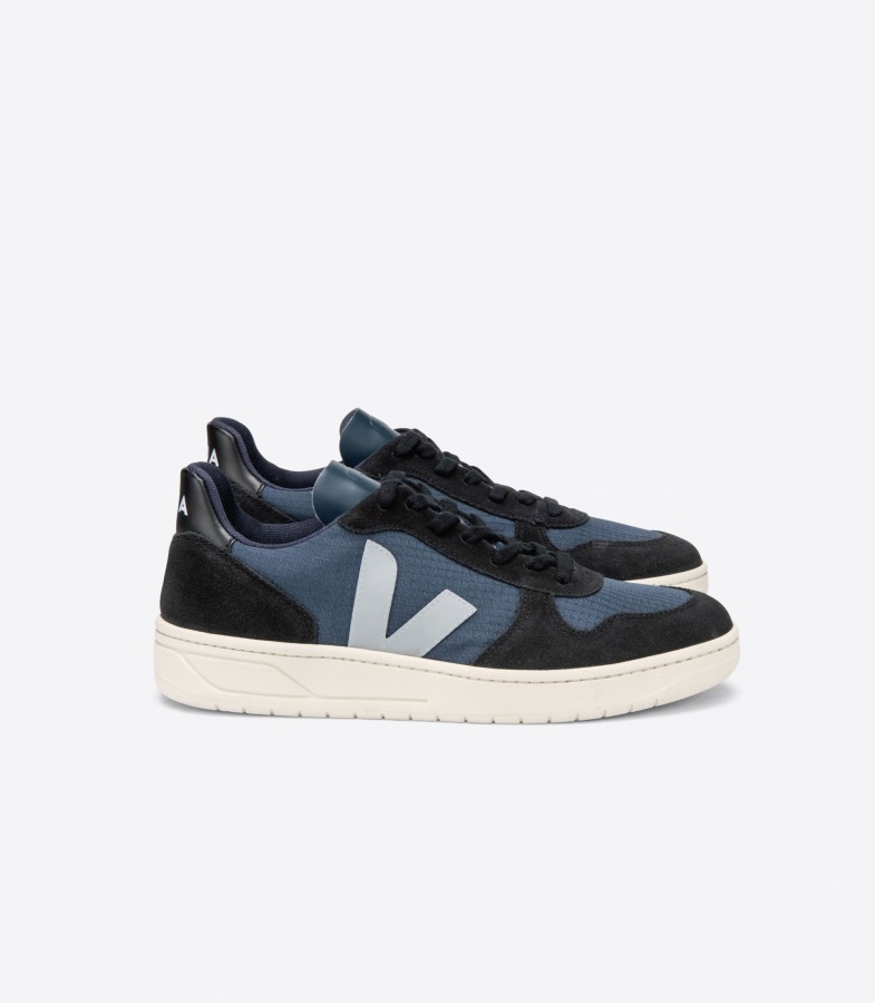Ripstop Nautico Oxford Grey Black Collection Veja