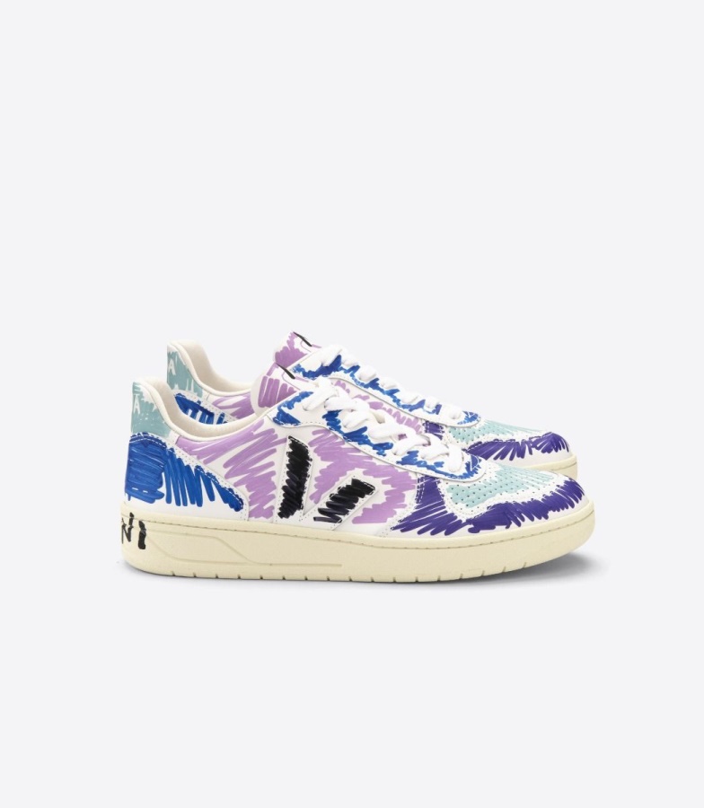 Leather Veja X Marni Orchid Black Premium