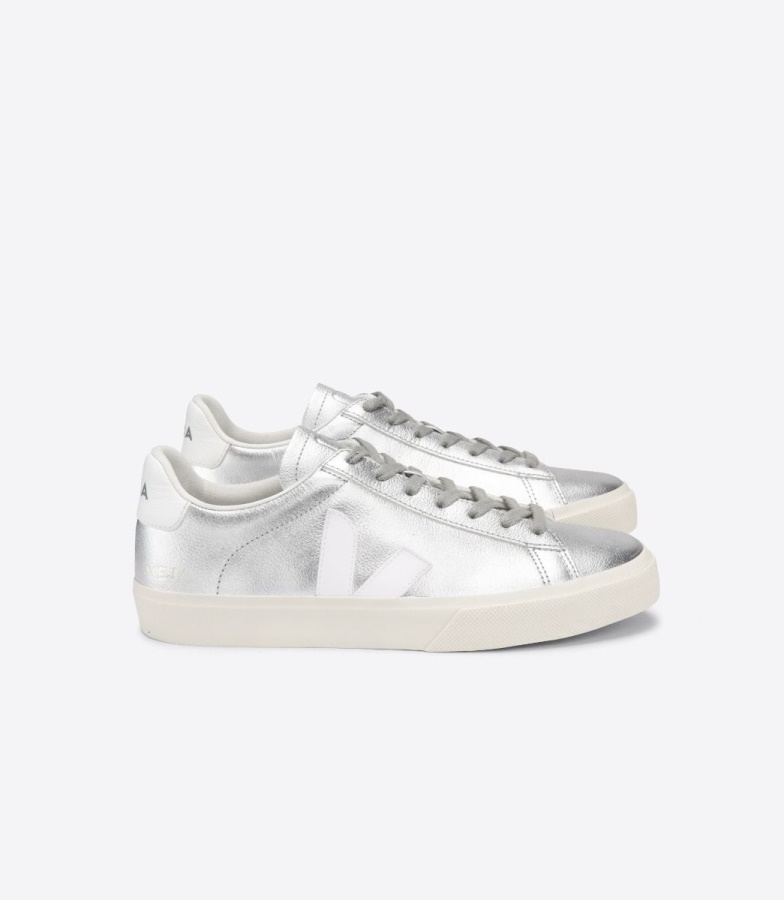 Veja Perfect Chromefree Leather Silver White
