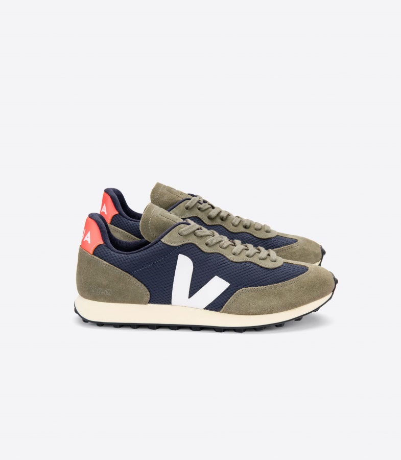 Veja Original Branco Alveomesh Nautico White Orange Fluo