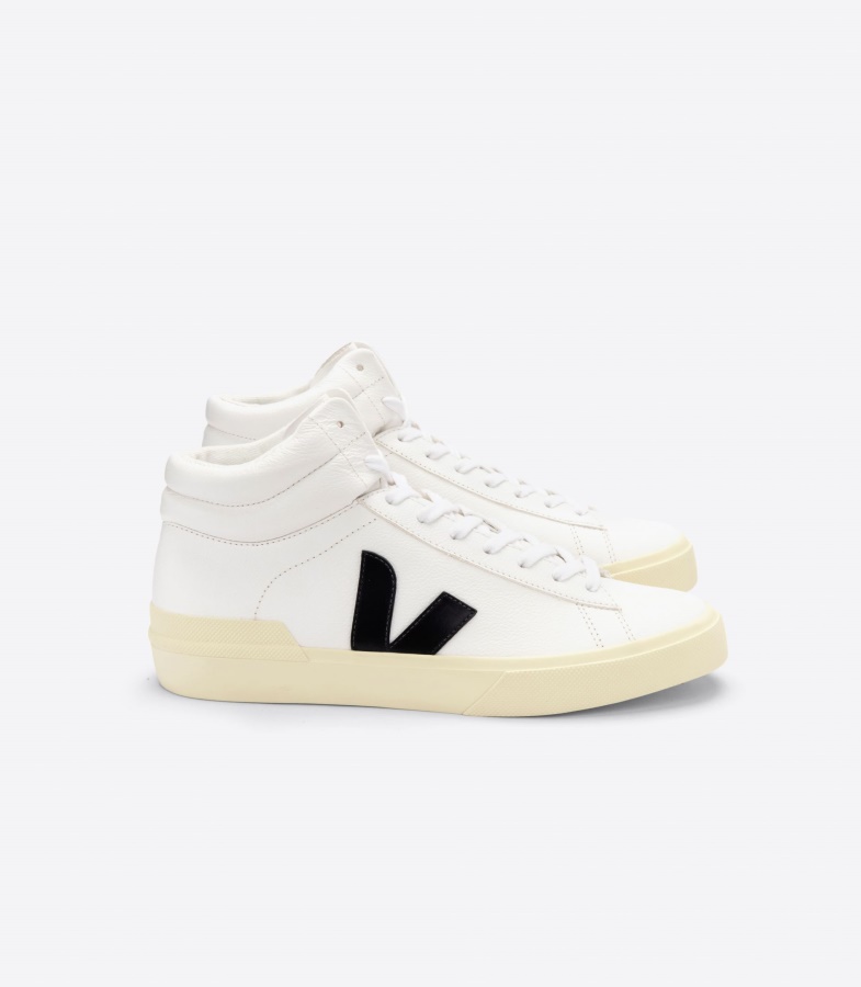 Veja Chromefree Leather White Black Butter Collection
