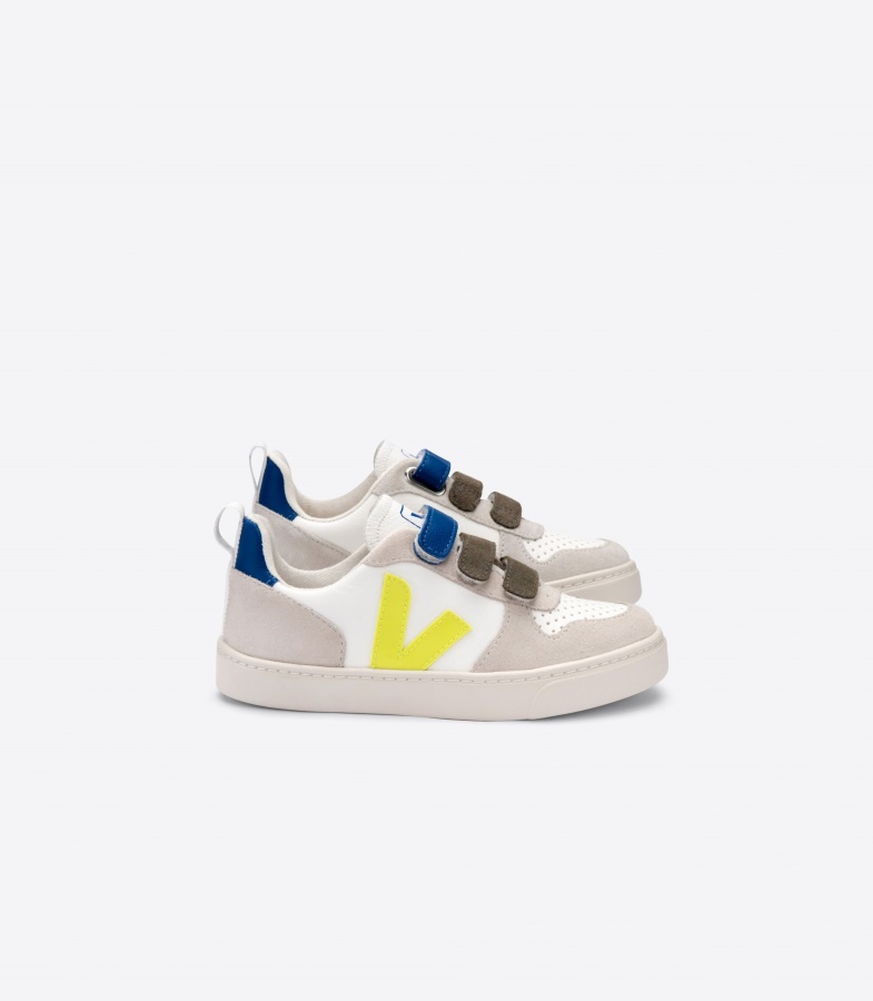 Veja Veja X Bonton White Jaune Fluo Indigo
